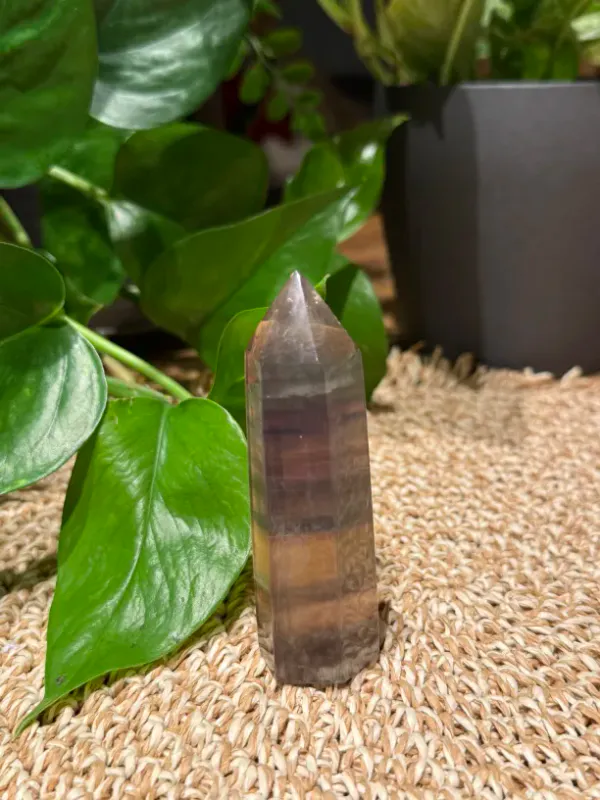 Regnbue Fluoritt Tårn 9cm