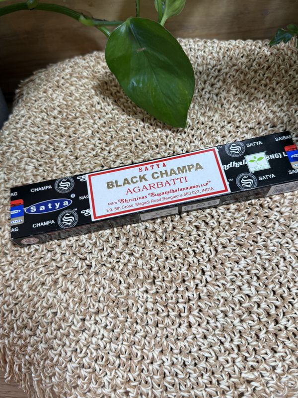Satya Black Champa røkelse pinner