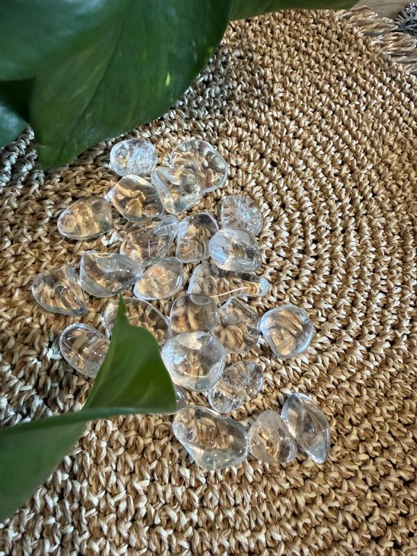 Bergkrystall tromlet, medium