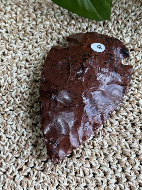 Hovedbilde Spydspiss, mahogny obsidian 12-15 cm