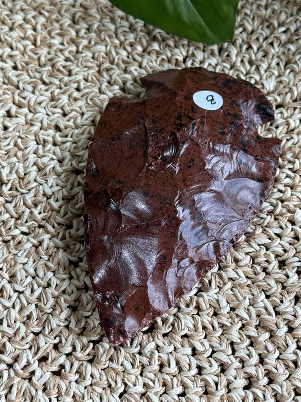 Spydspiss, mahogny obsidian 12-15 cm